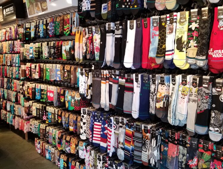 socks on display