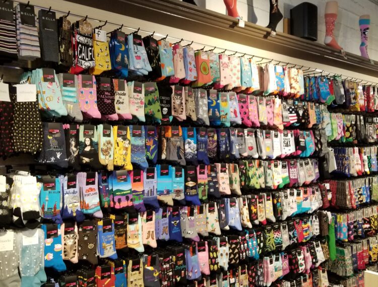socks on display