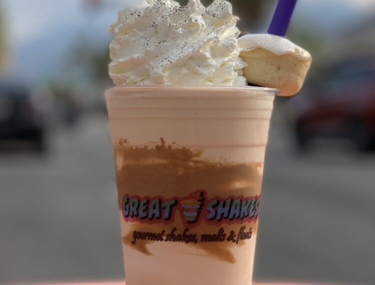 Great Shakes shake with donut