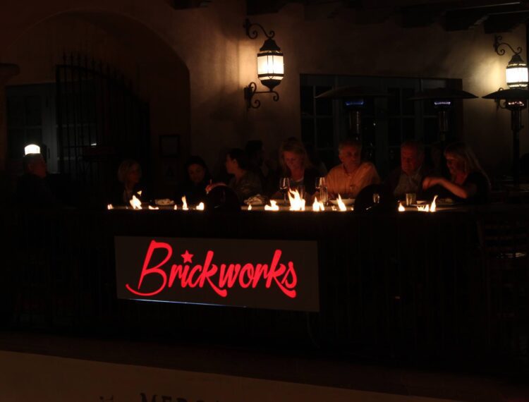 Brickworks Bistro Palm Springs sign