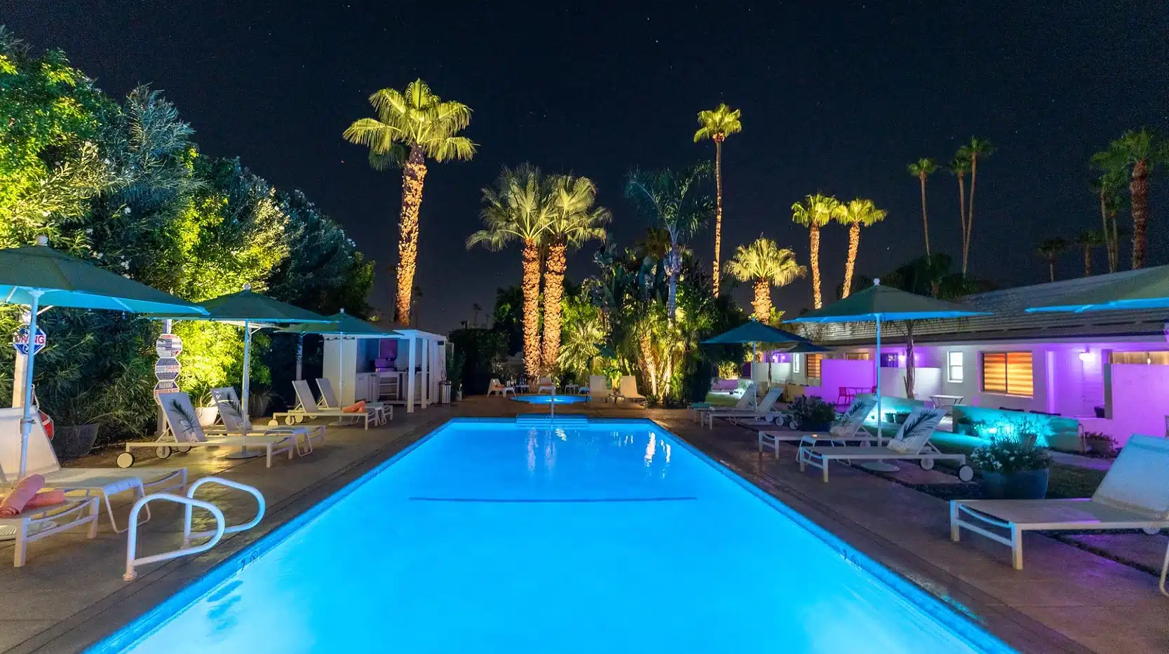 Bellevue Oasis night pool. 
