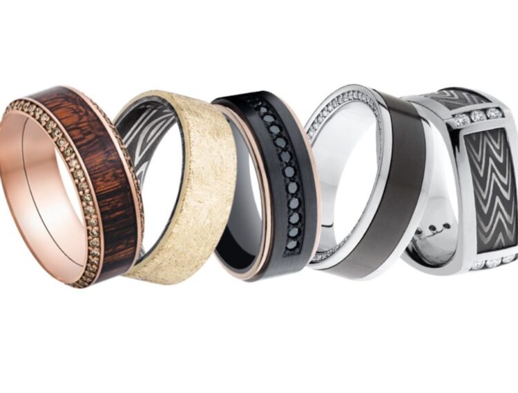 five different wedding bands