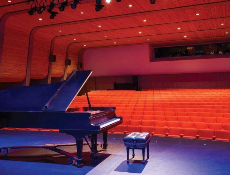 piano on stage
