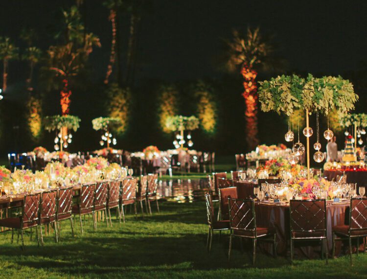 table setting for reception