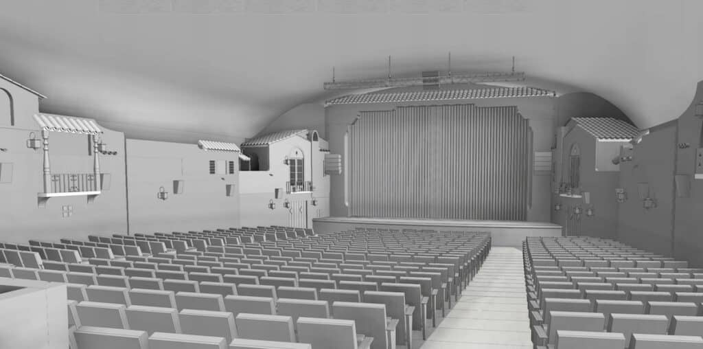 Plaza Theatre Interior-and-Stage rendering