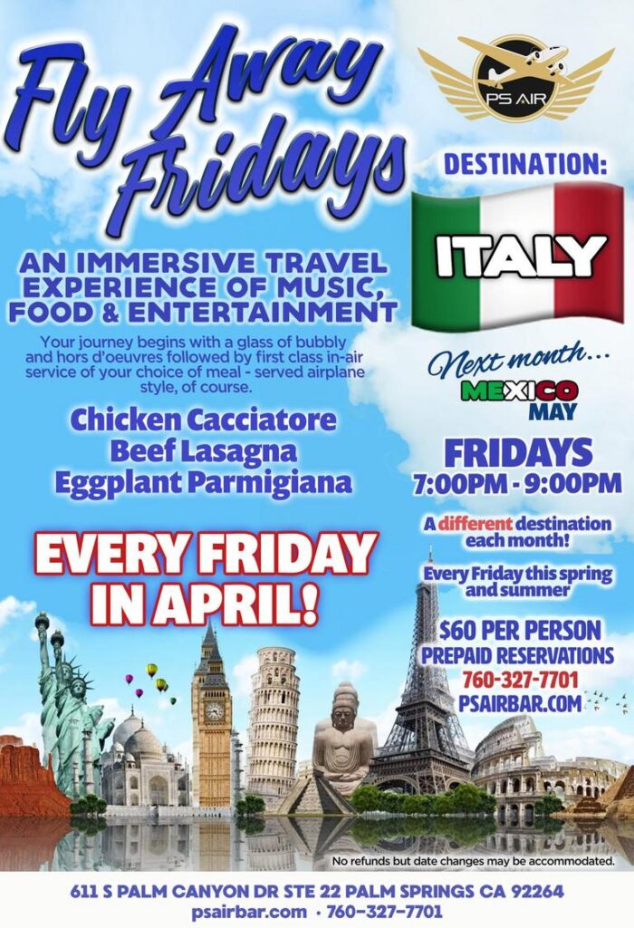 Fly Away Fridays Italy