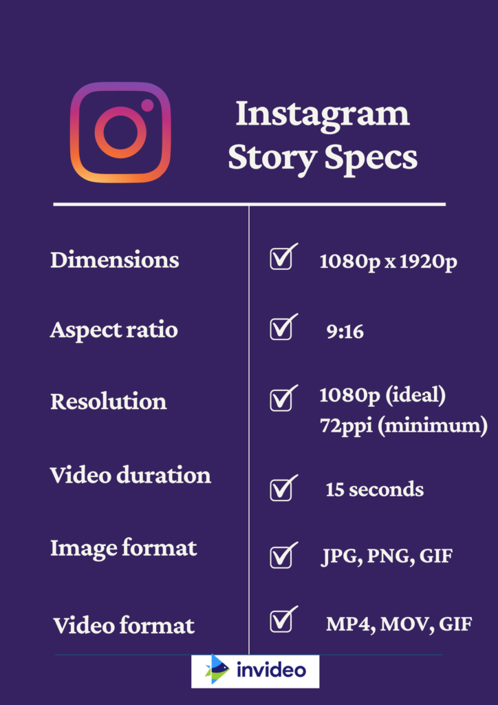 instagram story spec sheet