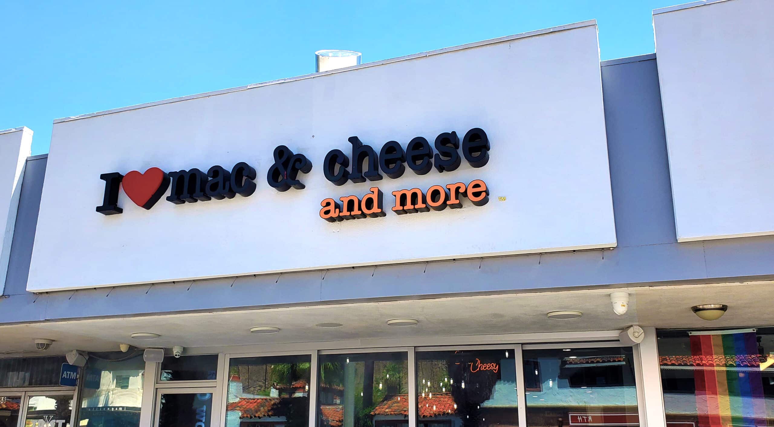 mac and cheese sign