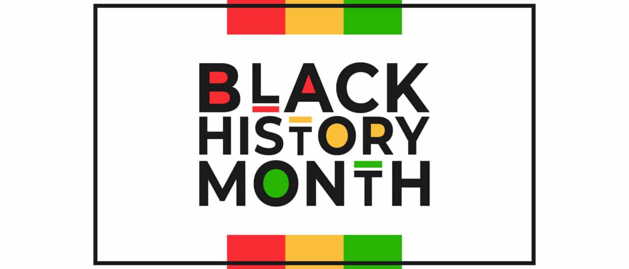 Black History Month banner. Vector illustration of design template for national holiday poster or card. Annual celebration in february in USA and Canada,