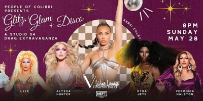 Glitz, Glam, and Disco A Studio 54 Drag Extravaganza at V Wine Lounge