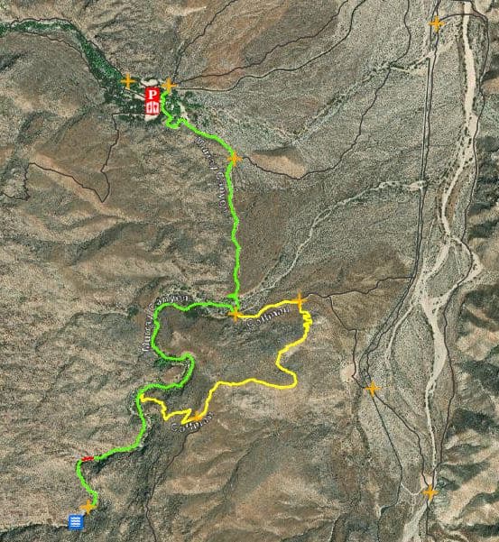 Murray Canyon Loop Trail Map