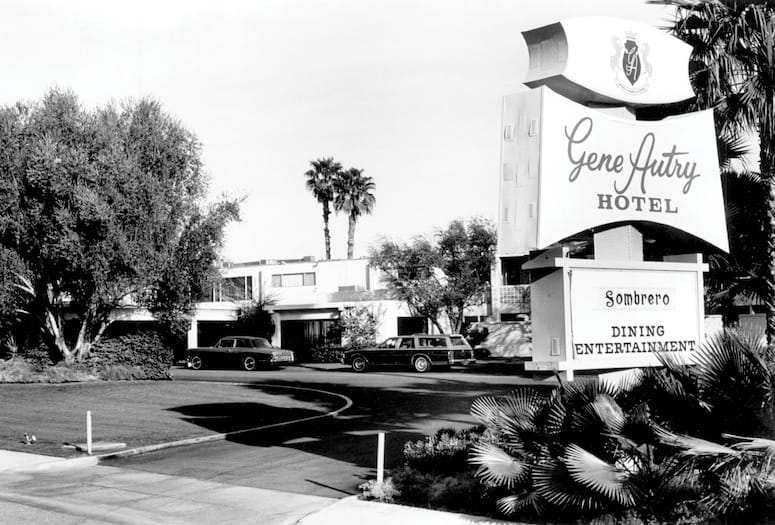 Gene Autry hotel-palm-springs. Now the Parker