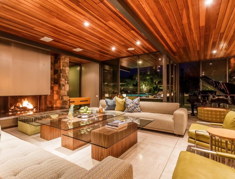 dinah shore estate living room