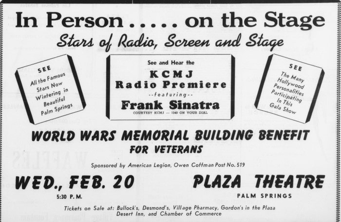 Frank Sinatra Plaza Theater1946