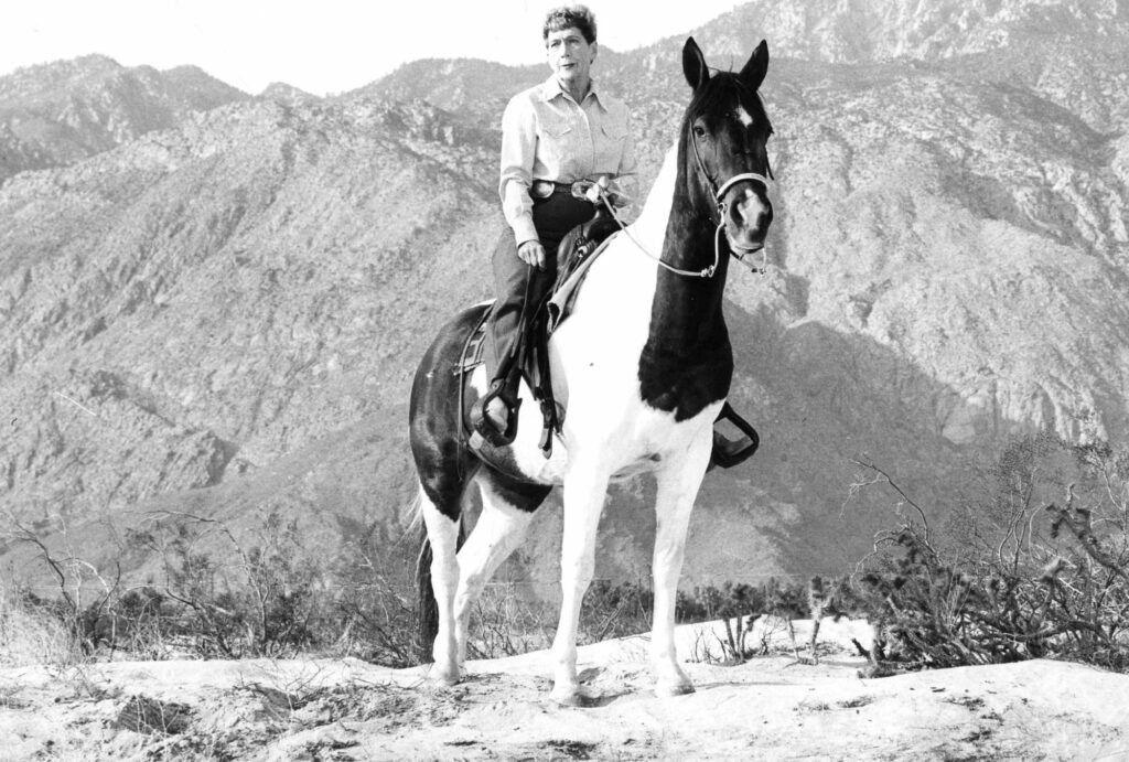 Pearl McManus on horse