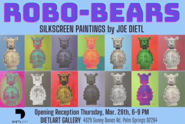 ROBO BEARS - All-New Silkscreen Paintings by Joe Dietl