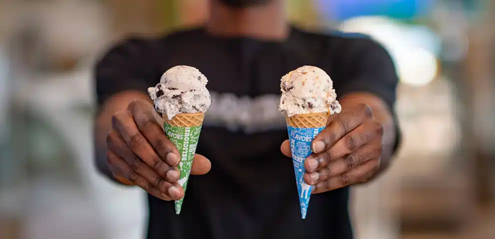 Free Ice Cream Cone Day at Palm Springs Ben & Jerry's